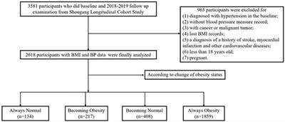 Keeping obesity status is a risk factor of hypertension onset: evidence from a community-based longitudinal cohort study in North China